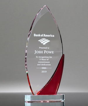 Corporate Surge Red Crystal Award