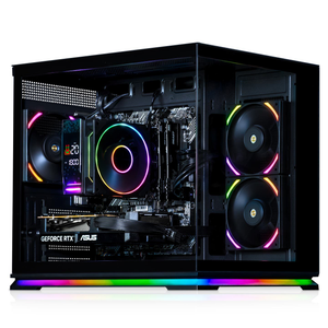 AWD-IT Aurora Compact Black Ryzen 7 5700X 8 Core NVIDIA RTX 5060 8GB Desktop PC for Gaming