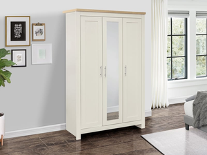 Birlea Highgate 3 Door with Mirror Highgate Blue Wardrobe