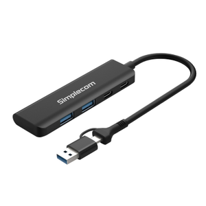 SuperSpeed USB-A and USB-C 4-Port Combo Hub USB 3.2 Gen 1 (2x USB-A and 2x USB-C Ports) CH385