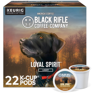 Black Rifle Coffee Loyal Spirit K-Cups, Light Roast – 22 Count