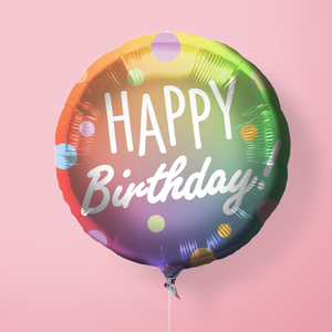 Moonpig Happy Birthday Rainbow Balloon