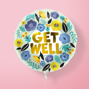 Moonpig Get Well Floral Balloon