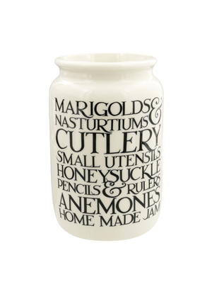 Seconds Black Toast Marigolds & Nasturtiums Large Jam Jar