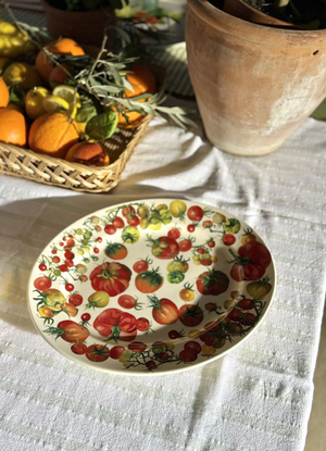 Vegetable Garden Tomatoes Medium Oval Platter