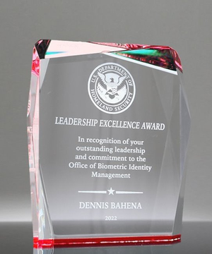 Cardinal Gem Acrylic Award
