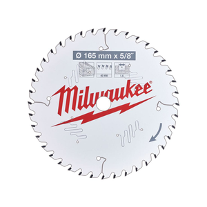 Milwaukee 4932471312 165mm x 15.87mm x 40T Wood Circular Saw Blade