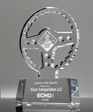 Crystal Steering Wheel Award