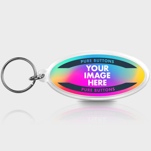 Oval Custom Keychains