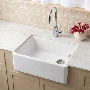 Single Bowl Fireclay Ceramic Belfast Kitchen Sink - Multiple Sizes Available
