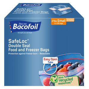 Bacofoil® SafeLoc® Small Double Seal Food and Freezer Bags | 108 Bulk Buy | Single