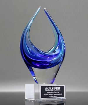 Sapphire Serenity Art Glass Award