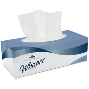 Whisper Facial Tissues 2 Ply FT2W24 Pack of 24 of 100 Sheets
