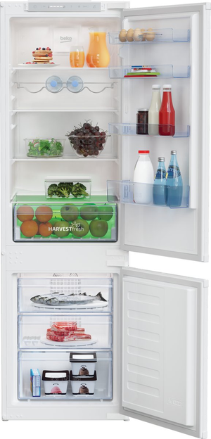 Beko BCFD4V73 Integrated Frost Free Combi Fridge Freezer HarvestFresh™