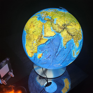 Azzurro Swarovski Hand-laid 40cm Illuminated Globe