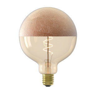 Calex LED Copper Crackle 125mm Globe 1800K 4W E27 CRi90 Dimmable