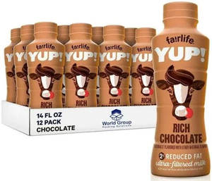 Fairlife 2% Reduced Fat Chocolate Milk, 14oz Bottles – 12 Pack
