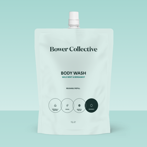 Bower Body Wash Refill - Wild Mint & Bergamot 1L