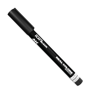 AK Interactive Flat Black Real Colours Acrylic Paint Marker RCM033
