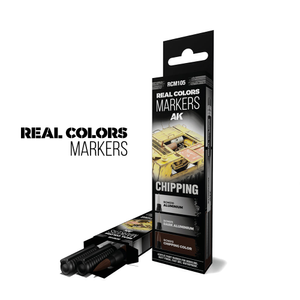 AK Interactive Real Colours Markers - Chipping - Set of 3 RCM105