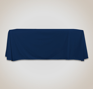 Full Color 6' LazerLine Throw Tablecloth - Navy