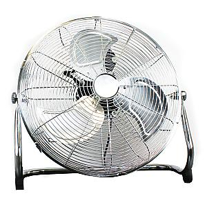 18" 110W Industrial 3 Speed High Velocity Chrome Floor Fan 240V