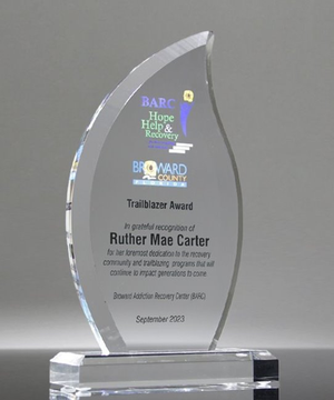 Full Color Inspiration Flame Acrylic Award