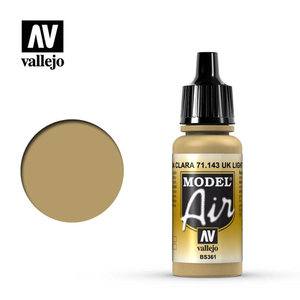 Vallejo Model Air - UK Light Stone 61 18ml Model Paint 71143