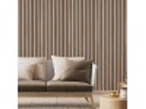 Fuse Acoustic Wooden Slatted Wall Panel in Walnut Effect, 2.4m x 0.6m