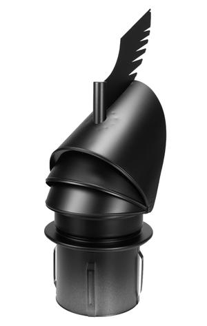 200mm Dragon Chimney Cowl Powder Black