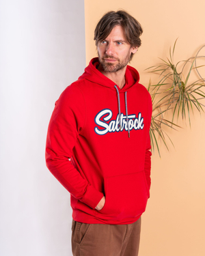 Strike Mens Pop Hoodie in Red