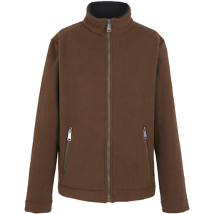 Regatta Mens Garrian II Full Zip Sherpa Lined Fleece Jacket - S / Dark Brown/Black