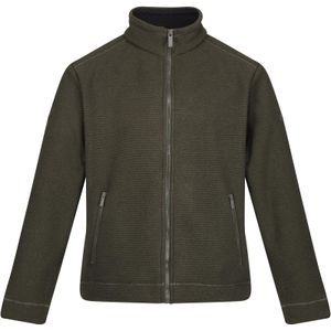 Regatta Mens Garrian II Full Zip Sherpa Lined Fleece Jacket - S / Dark Khaki