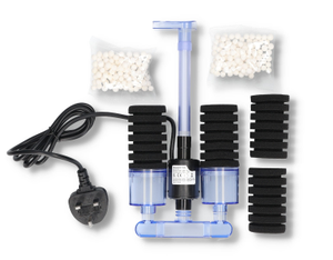 Double Sponge Internal Bio Filter With Built In Pump