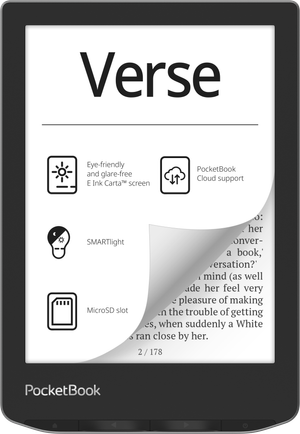 Pocketbook Verse PB629MWW, 6", Ebook Reader, Grey