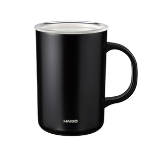 Hario kubek termiczny z ceramiczną powłoką 470ml czarny