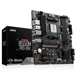 AMD Ryzen 5 5600X Six Core 4.6GHz, MSI B550M PRO-VDH Motherboard CPU Bundle