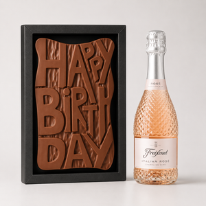 Hotel Chocolat Birthday Slab & Freixenet Sparkling Rose 20cl