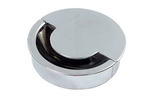 Cable Outlet 80 mm Steel Polished Chrome Plate