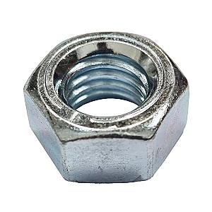 3/8" UNC Hexagon Full Nut, Steel, Grade 1 BS1768, Zinc Plated