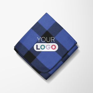 Full Color Buffalo Plaid Fleece Blanket