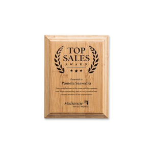 Bamboo Engraved Plaque