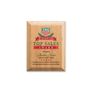 Bamboo Full Color Plaque