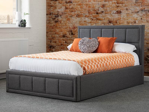 Sweet Dreams Franklyn Ottoman Grey 4' Small Double Ottoman Bed