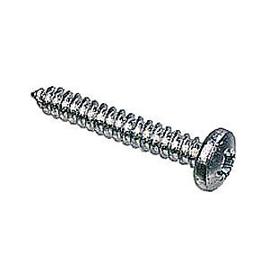 12 x 1/2" (5.5 x 12mm) Self Tapping Screw, Pan Pozi AB, Steel Bright Zinc Plated, DIN 7981C