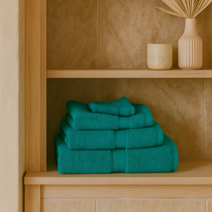 500GSM Zero Twist Peacock Signature Cotton Towel Range