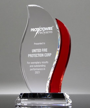 Scarlet Flame Crystal Award
