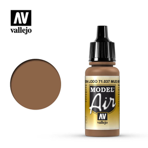 Vallejo Model Air - Mud Brown 18ml Model Paint 71037