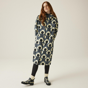 Regatta Womens Orla Kiely Waterproof Fleece Lined Changing Robe - One Size / Rain Cloud Grey