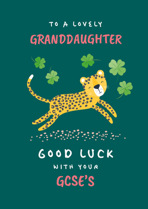 Lovely Granddaughter Good Luck With Your GCSEs Card